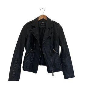 Stylish Black Leather Jacket for Women